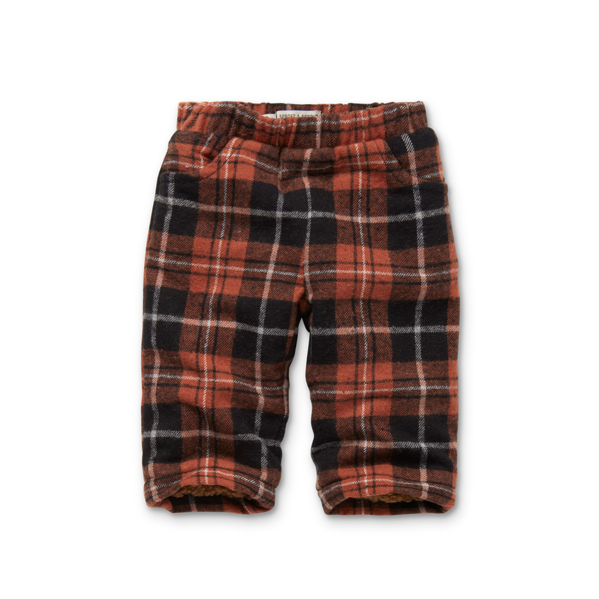 Sproet & Sprout Baby Pants Flannel | Barn Red