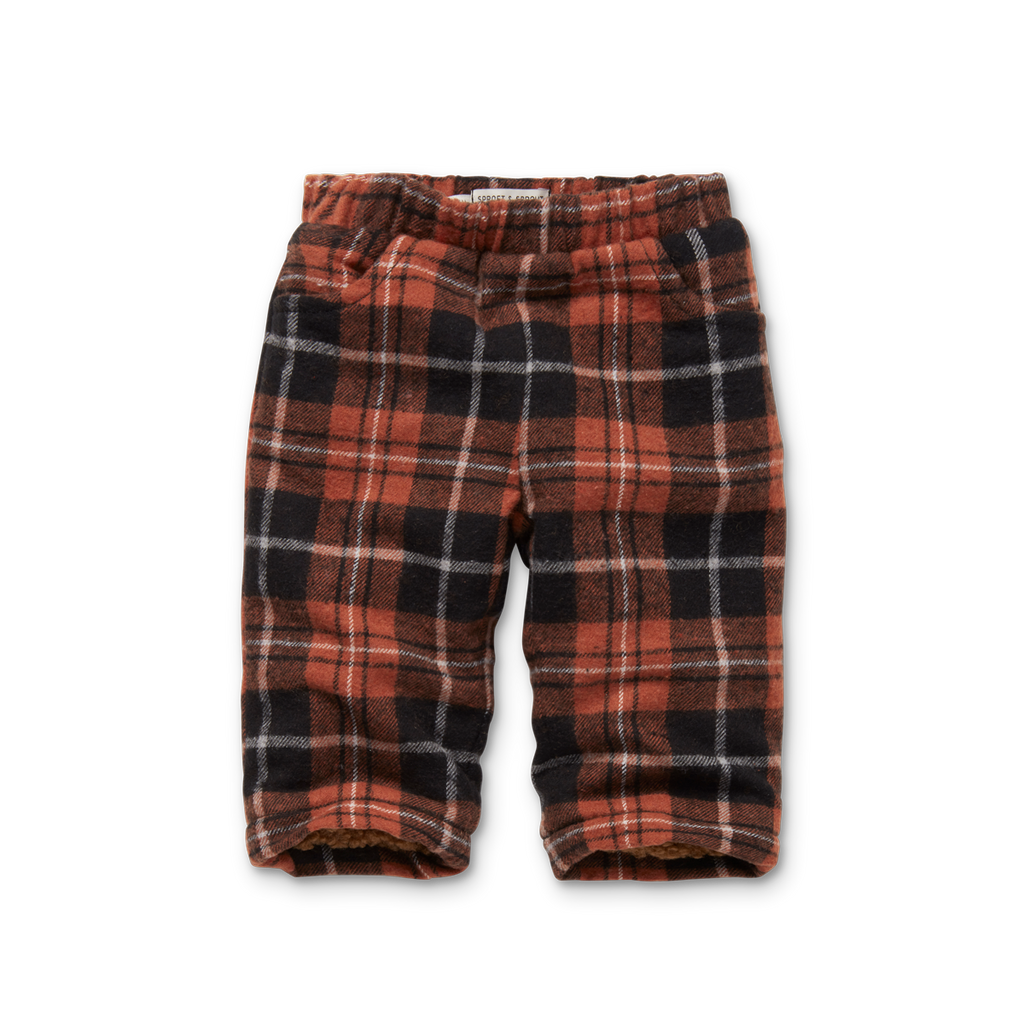 Sproet & Sprout Baby Pants Flannel | Barn Red