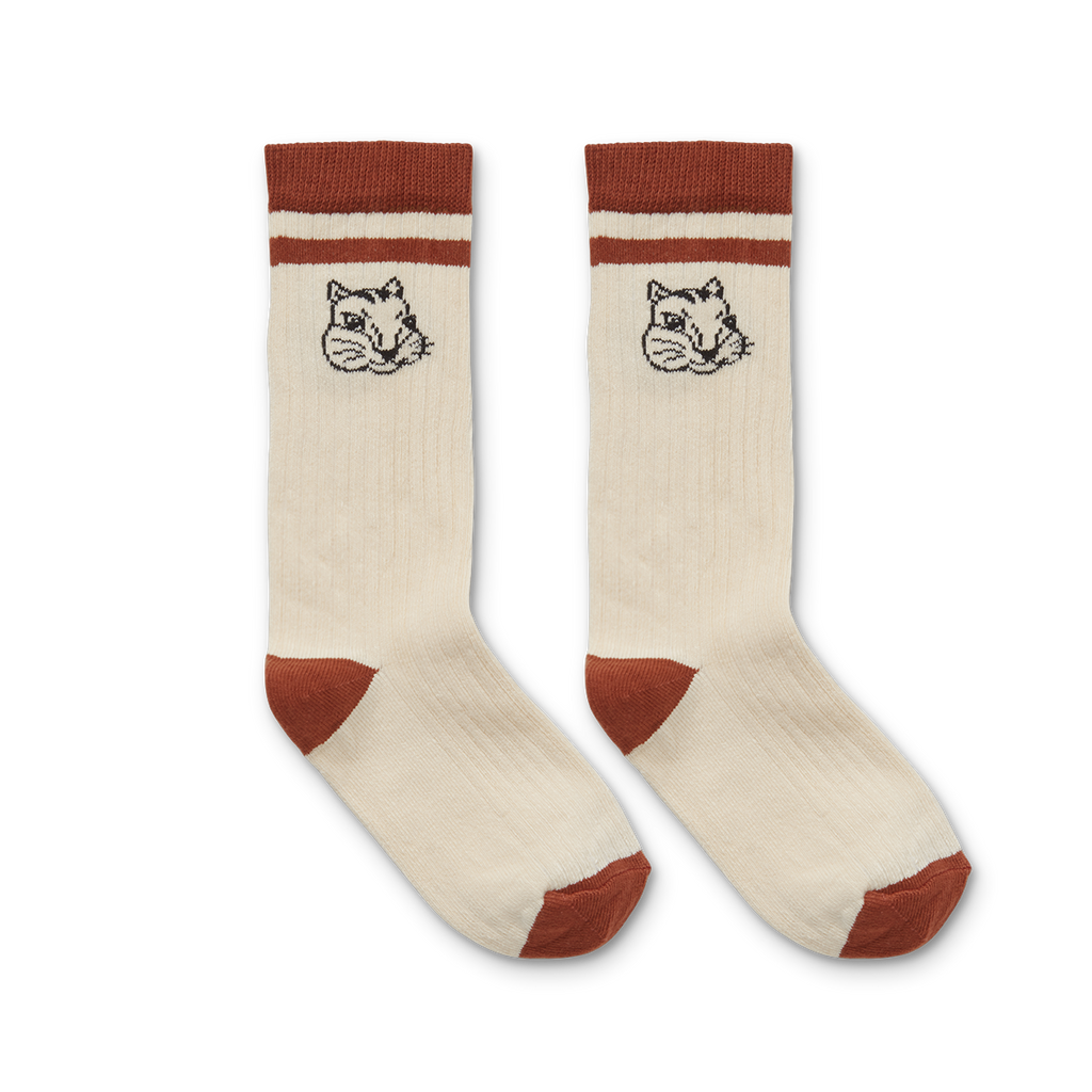 Sproet & Sprout Sports socks squirrel | Barn Red