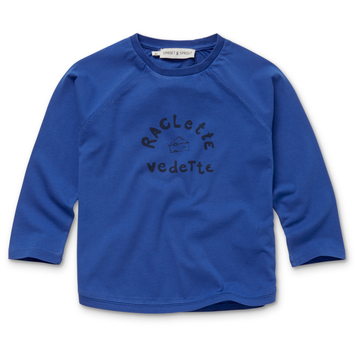 Sproet & Sprout T-shirt Raglan with sleeves | Raclette star Ultra Blue