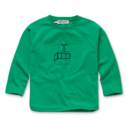 Sproet & Sprout T-shirt Raglan with sleeves | Ski Lift Fern Green