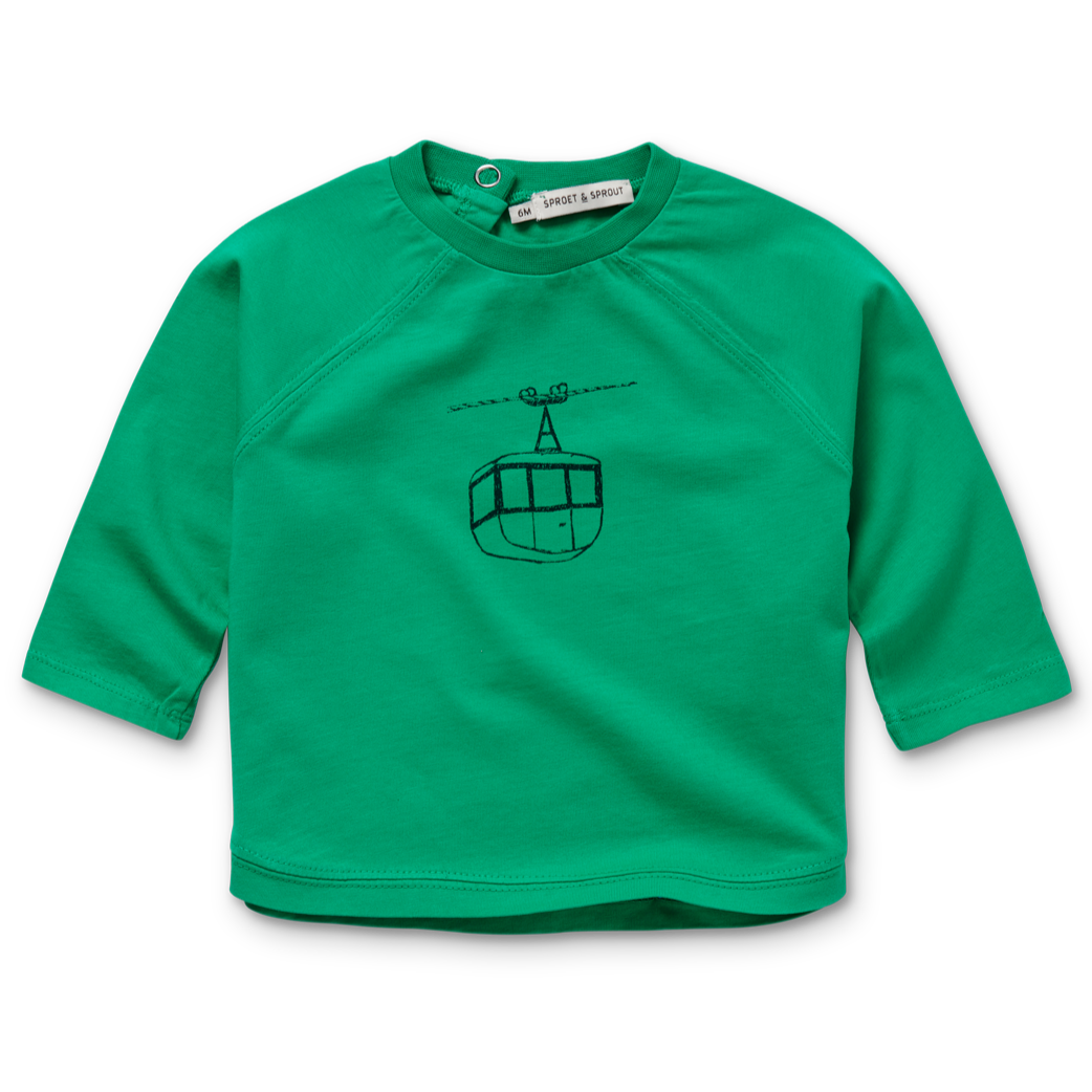 Sproet & Sprout T-shirt Raglan with sleeves | Ski Lift Fern Green