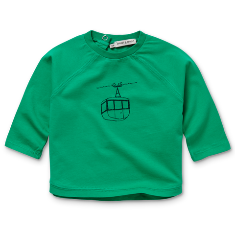 Sproet & Sprout T-shirt Raglan with sleeves | Ski Lift Fern Green