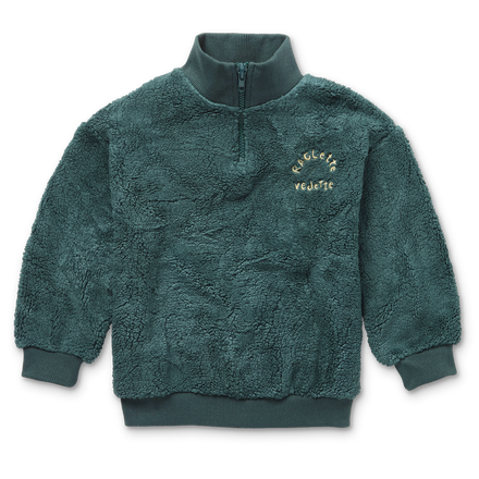 Sproet & Sprout Sweatshirt Rolling collar Teddy | Mood Indigo