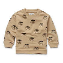 Sproet & Sprout Sweatshirt Loose Schoko Print | Nougat