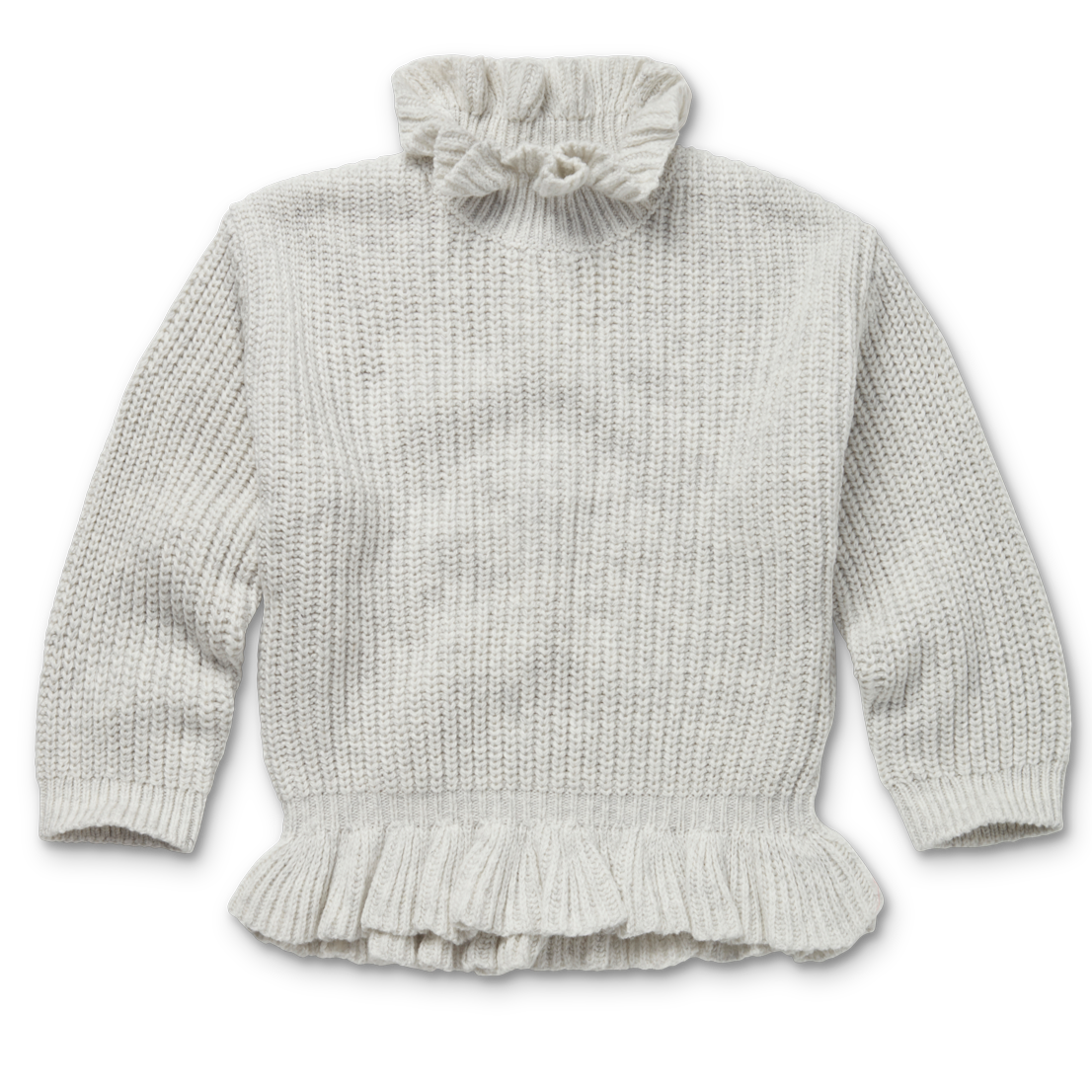 Sproet & Sprout Peplum Sweater Ruffle | Ivory