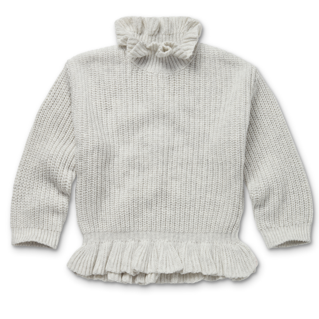 Sproet & Sprout Peplum Sweater Ruffle | Ivory