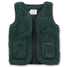 Sproet & Sprout Teddy Gilet | Smoke pine