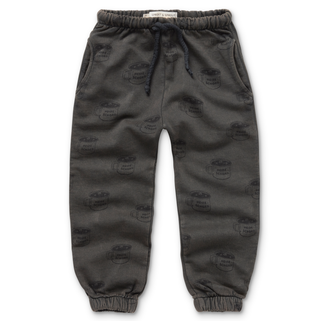 Sproet & Sprout Sweatpants Schoko Print | Asphalt