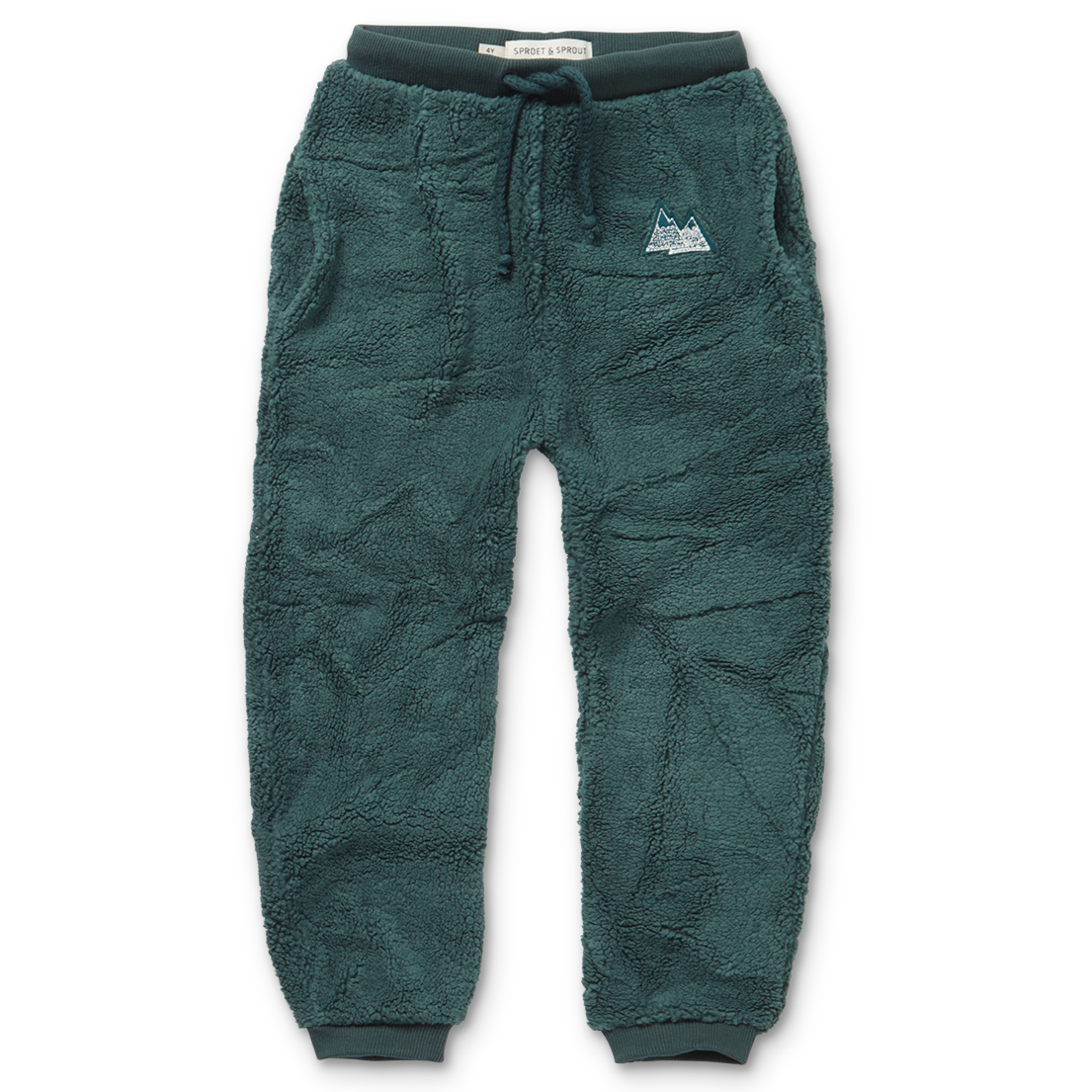 Sproet & Sprout Sweatpants Teddy Mountains | Smoke pine