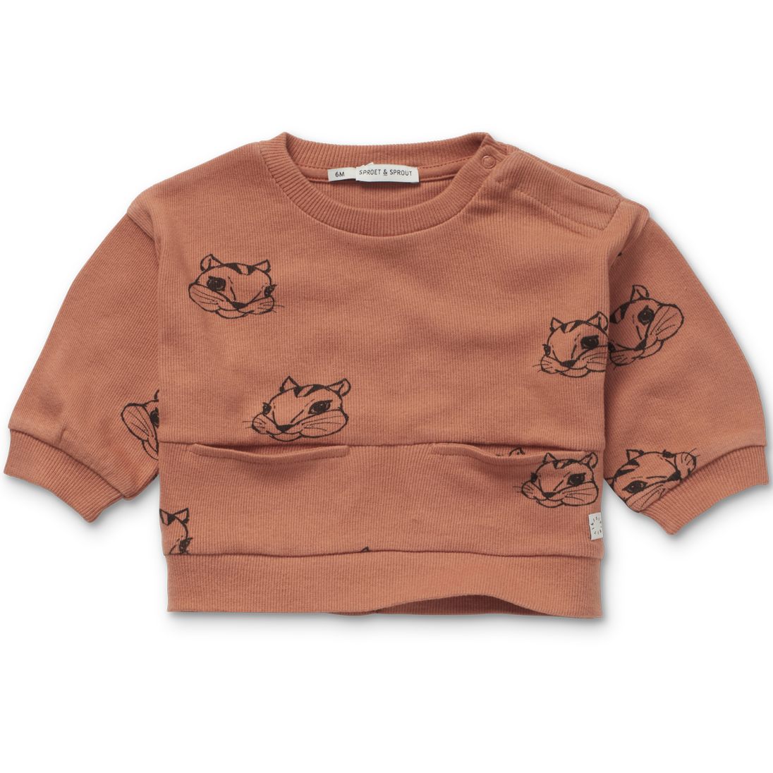 Sproet & Sprout Baby Sweatshirt Squirrel Print | Cafe