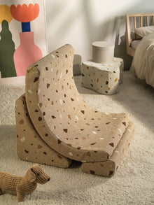 Wigiwama Beanbag Moon Chair | Terrazzo Sand