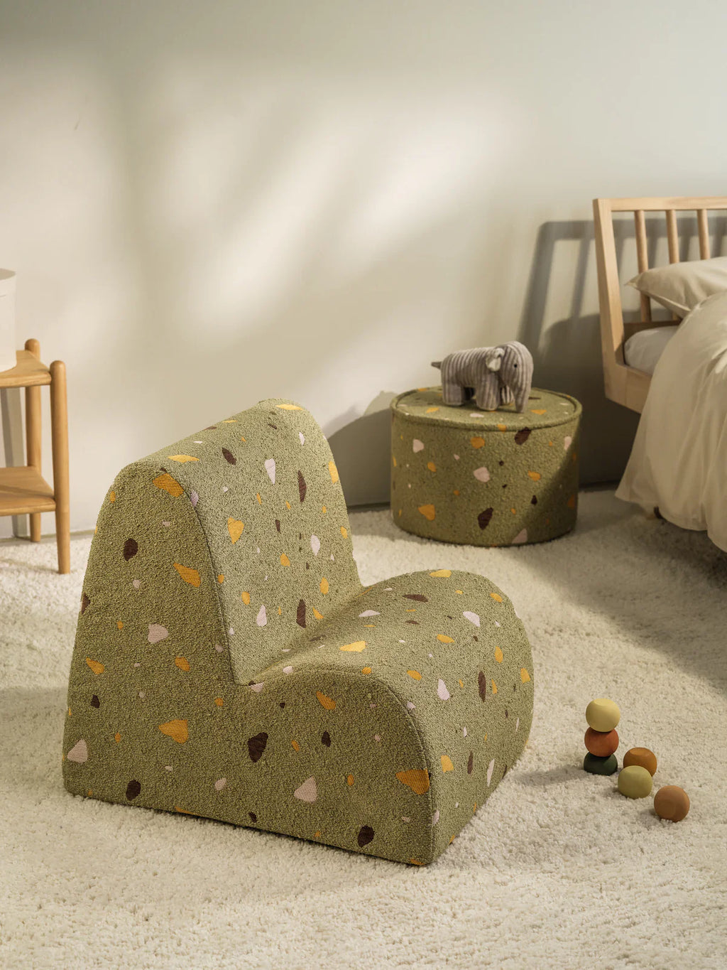 Wigiwama Cloud Beanbag Chair | Terrazzo Moss