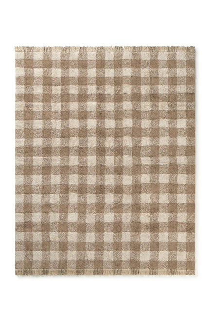 Lorena Canals Machine Washable Carpet 150x180 | Vichy Maroon