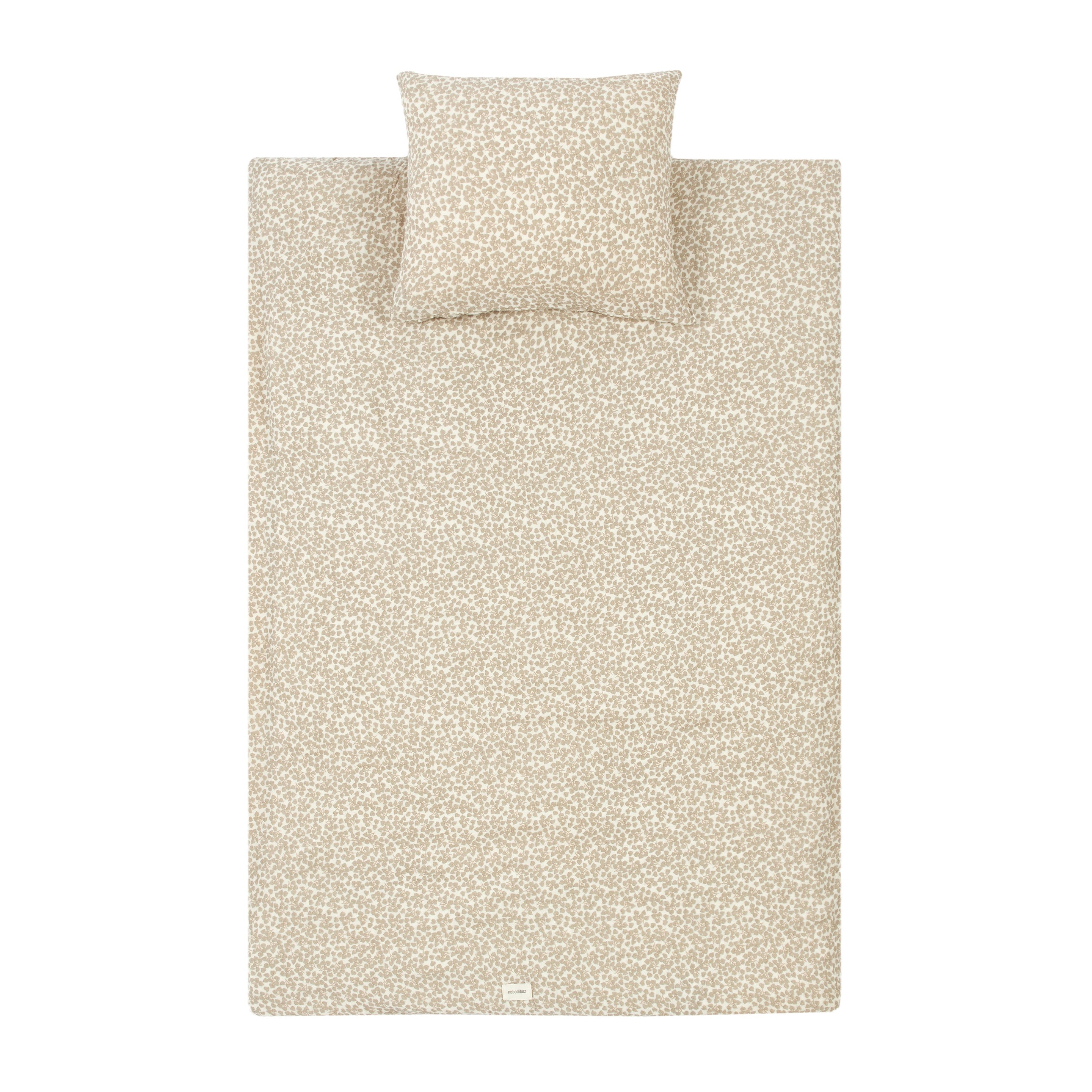 Nobodinoz Wabi Sabi Duvet cover set 100x140cm | Light Green Yumiko