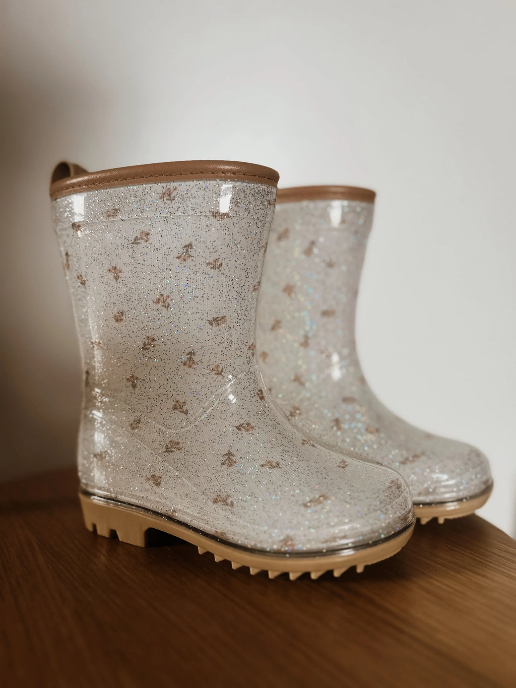 Mrs. Ertha Wellies - Rain boots | Flower Buds - Glitter