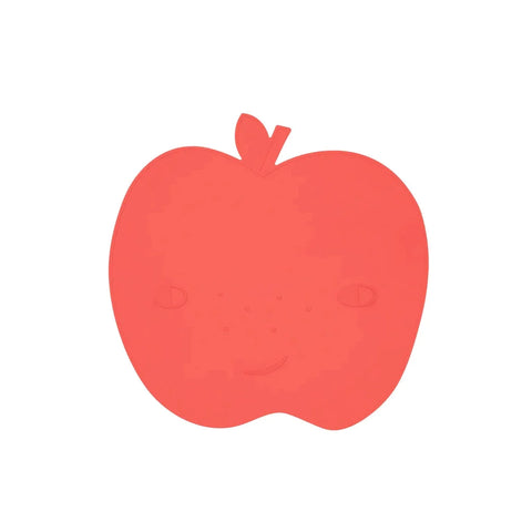 OYOY Silicone Placemat Yummy Apple | Cherry Red