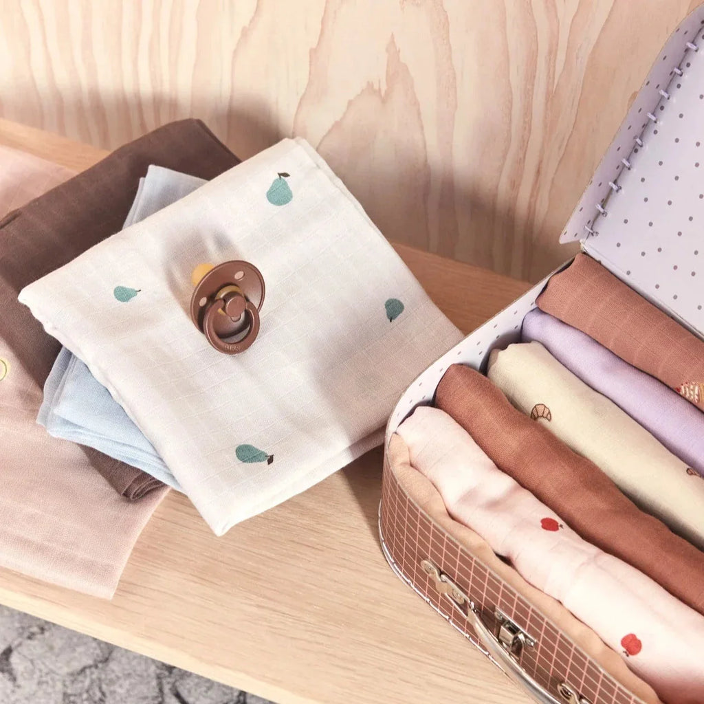 OYOY Living Set 2 Hydrophilic cloths 70x70cm | Rose/Fudge