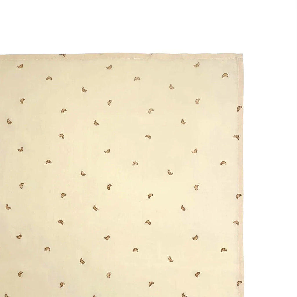 OYOY Living Set 2 Hydrophilic cloths 70x70cm | Brown - Croissant Print