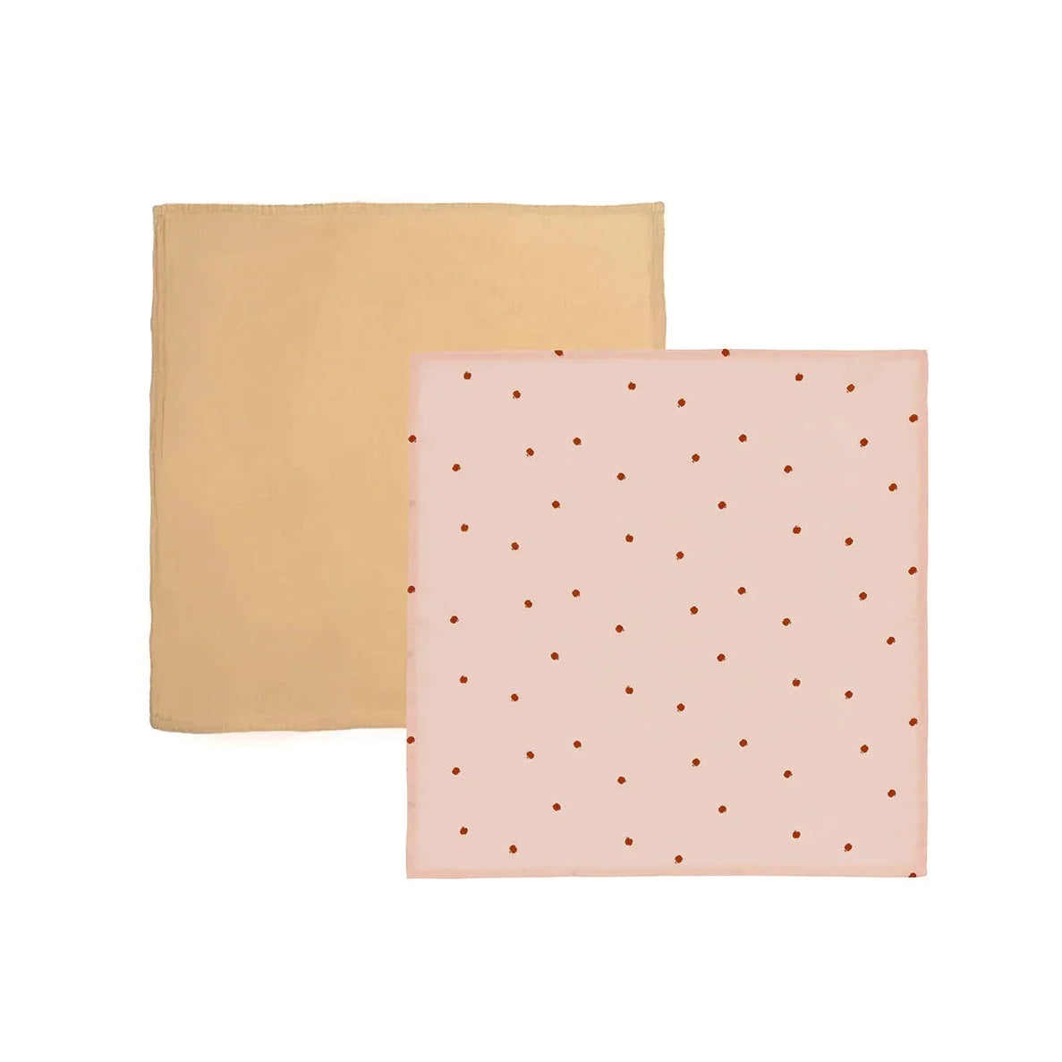 OYOY Living Set 2 Hydrophilic cloths 70x70cm | Rose/Fudge