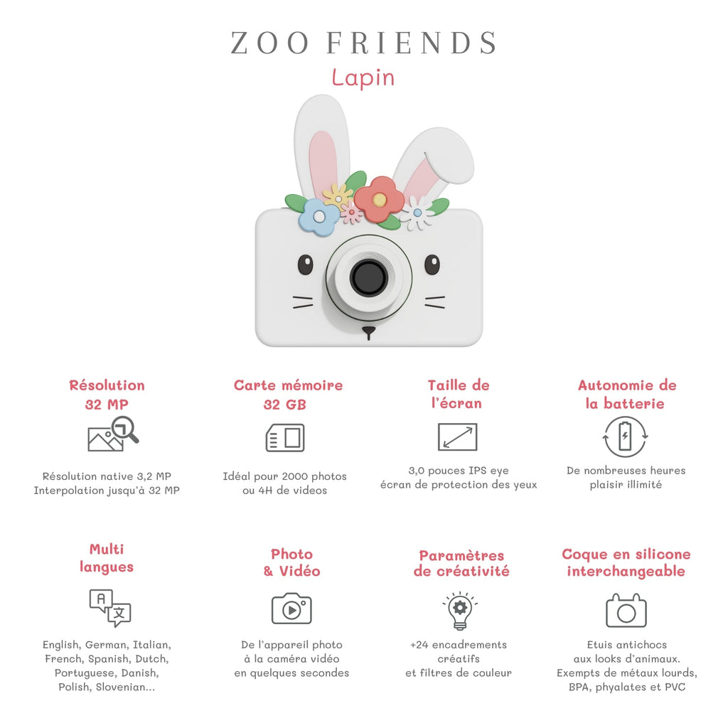 The Zoofamily Zoo friends | rabbit flower