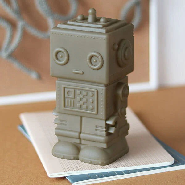 A Little Lovely Company Money Box Robot I Ash Brown