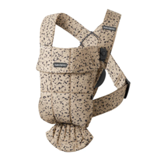 Babybjörn Baby Carrier Mini | Woven Beige /Dark Grey