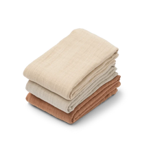 Liewood Lewis Set 3 Hydrophilic Cloths 70x70cm | Tuscany Rose Mix