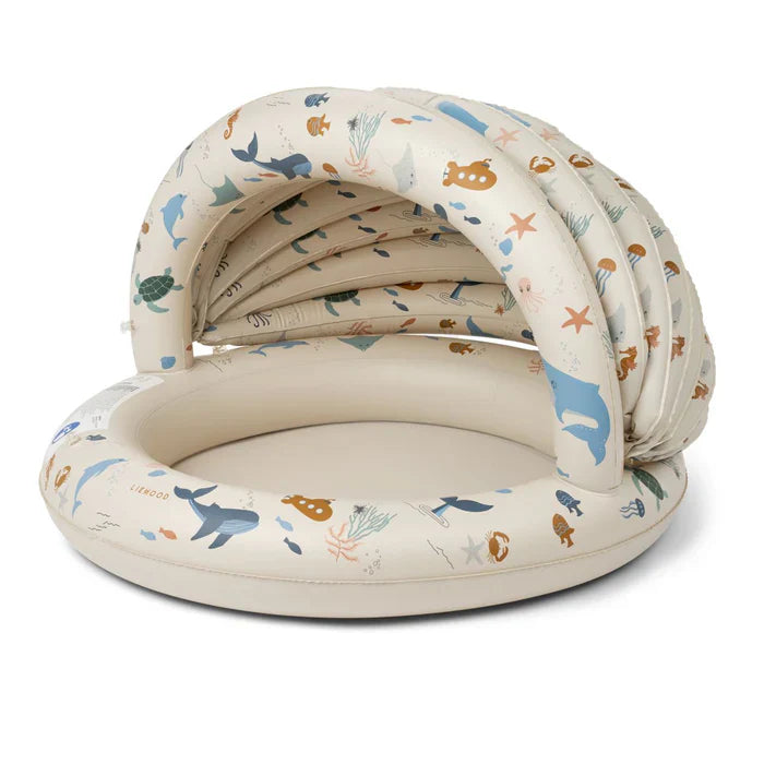 Liewood Hadleia Printed Canopy Pool | Sea Creature / Sandy
