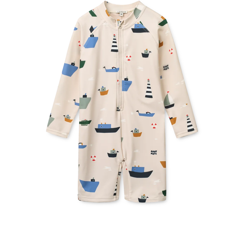 Liewood Max Swim Jumpsuit | Sailing / Sandy