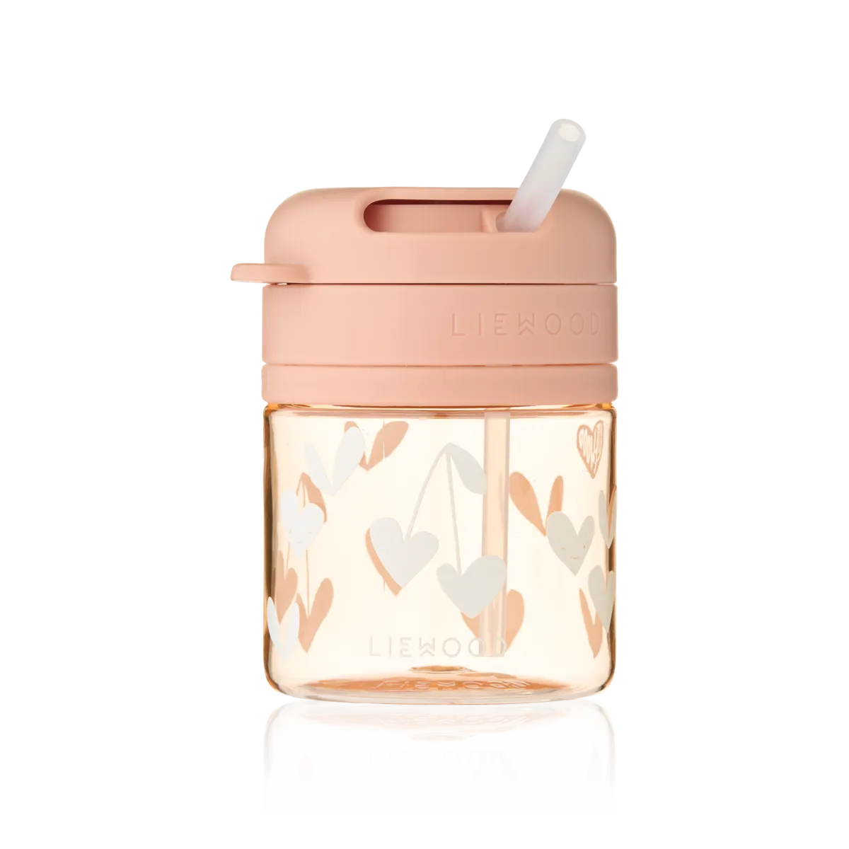 Liewood Pavia Tritan Drinking Cup With Straw 280ml | Sweethearts / Pale Tuscany