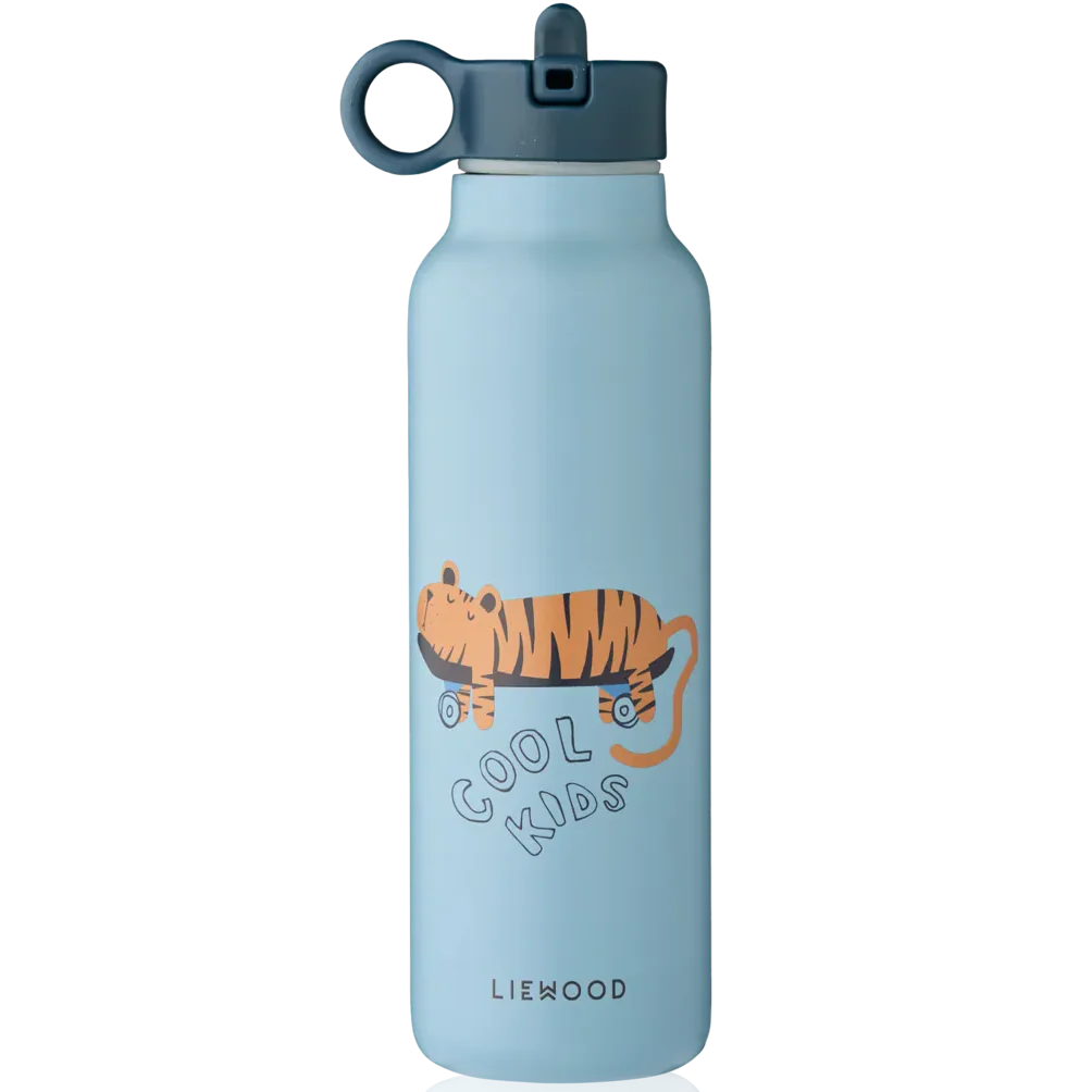 Liewood Falk Drinking Bottle 500 ml | Tiger / Beach Blue