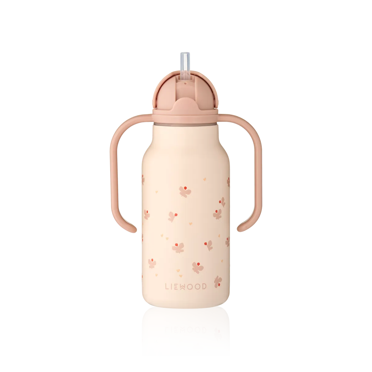 Liewood Kimmie Drinking Bottle 250ml | Mini Butterfly / Apple Blossom