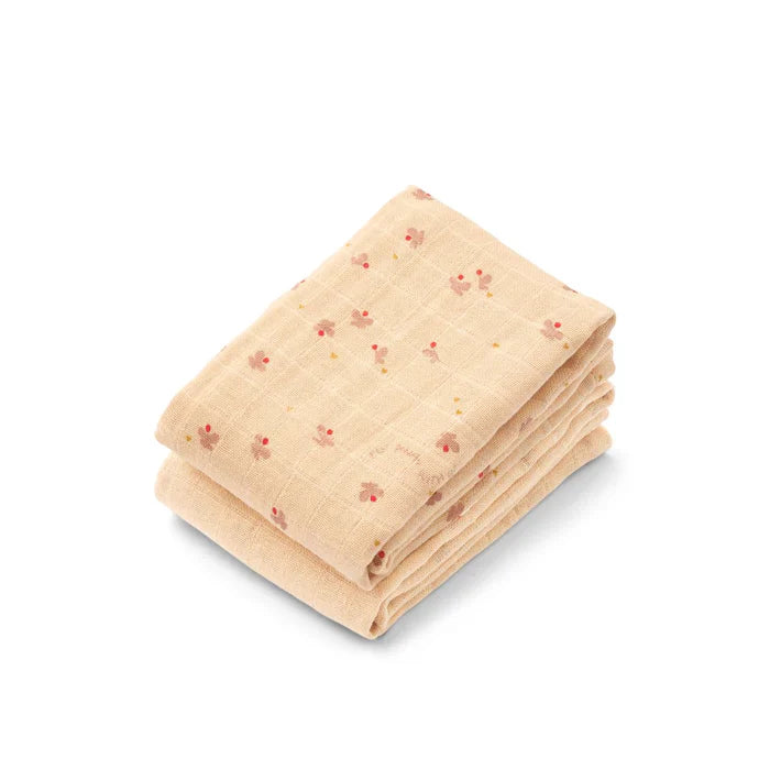 Liewood Lewis Muslin Cloths 2-Pack | Mini Butterfly / Apple Blossom Mix