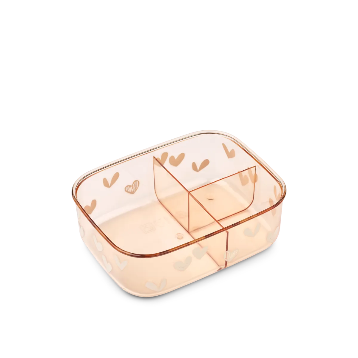 Liewood Arthur Lunch Box Tritan with compartments | Sweethearts / Pale Tuscany