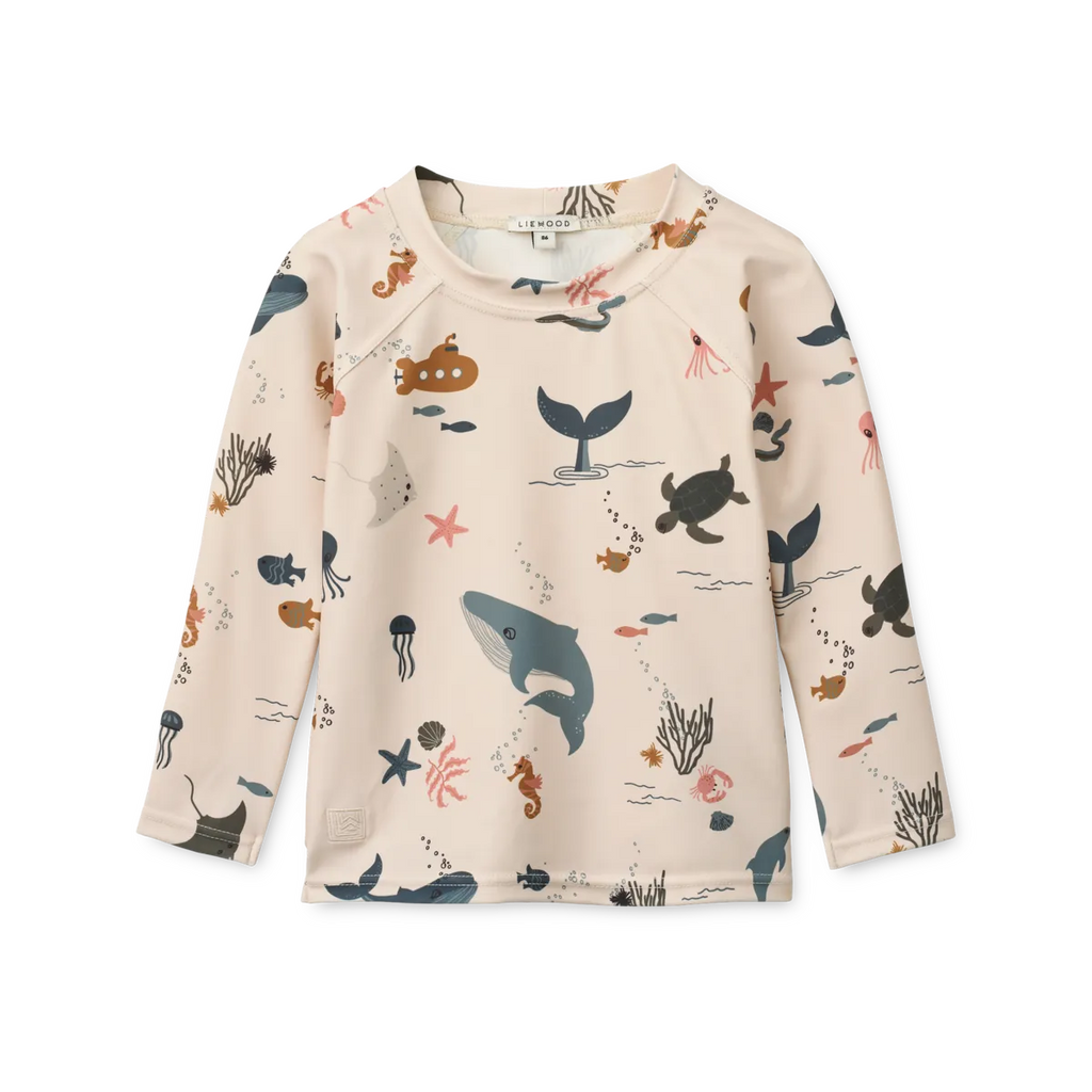 Liewood Noah Long Sleeve UV Swim T-Shirt | Sailing / Sandy