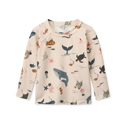 Liewood Noah Long Sleeve UV Swim T-Shirt | Sailing / Sandy