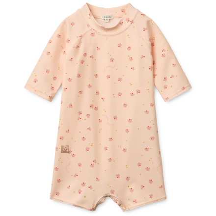 Liewood Thor Baby Swim UV Jumpsuit | Mini Butterfly / Apple Blossom