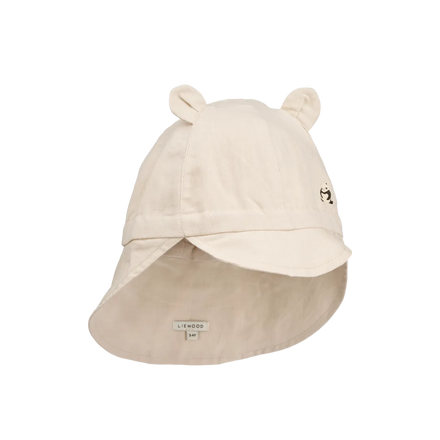 Liewood Reversible Sun Hat with Ears | Panda / Sandy