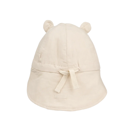 Liewood Reversible Sun Hat with Ears | Panda / Sandy