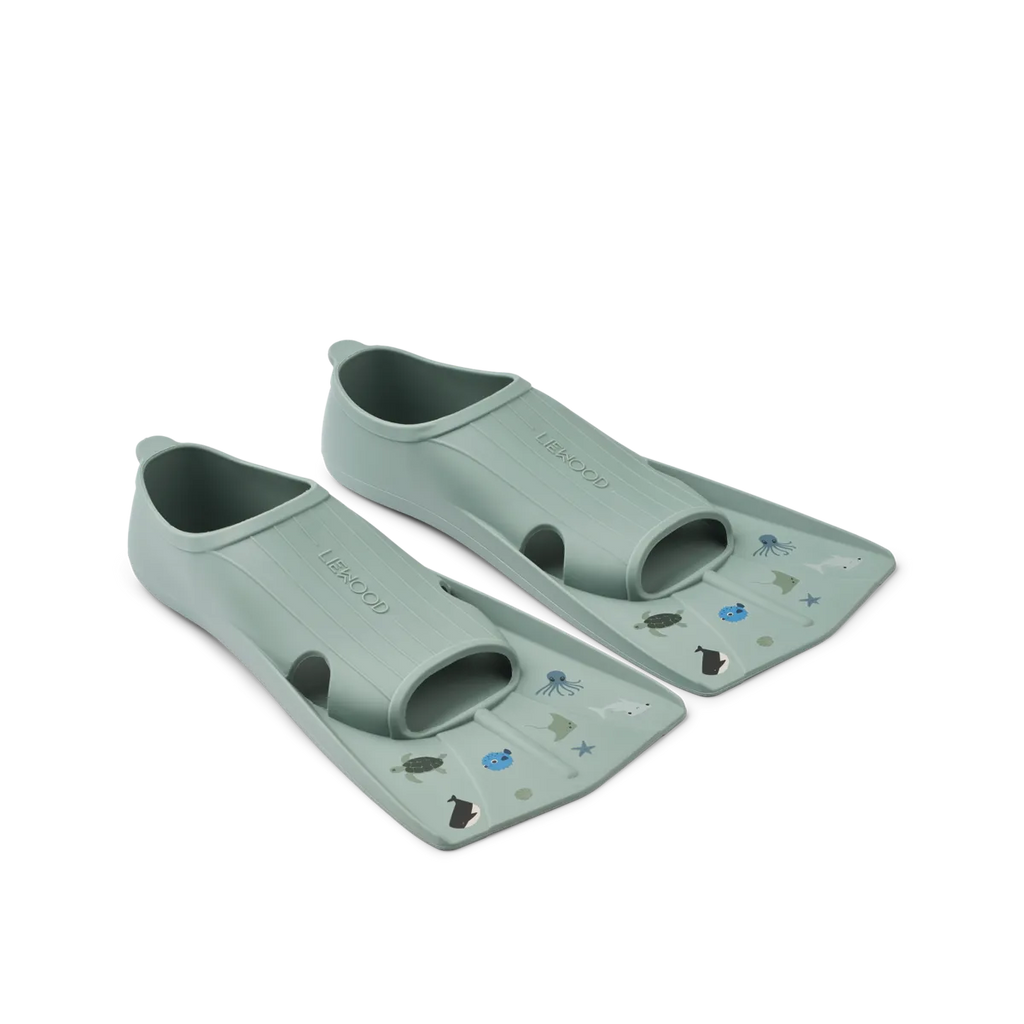 Liewood Gustav Fins | Sea/Peppermint