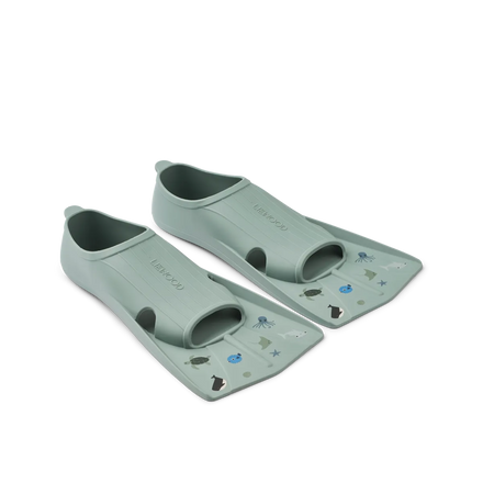 Liewood Gustav Fins | Sea/Peppermint