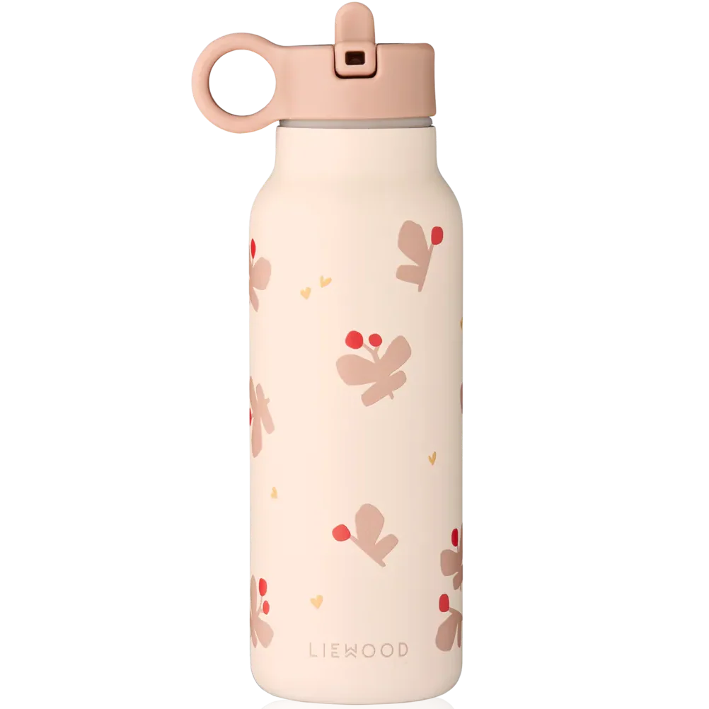 Liewood Falk Drinking Bottle 350ml | Butterfly / Apple Blossom