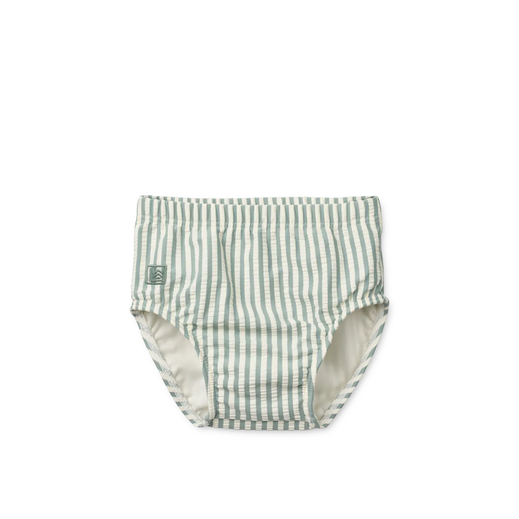 Liewood Anthony Baby Seersucker Swim Shorts | Peppermint / Sandy
