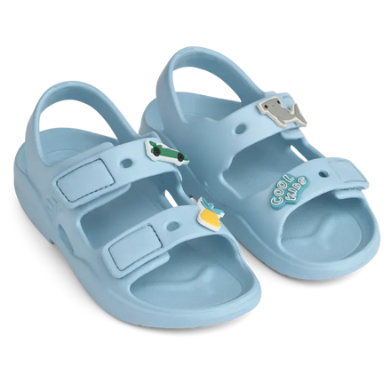Liewood Lilo Sandals With Charms | Beach Blue