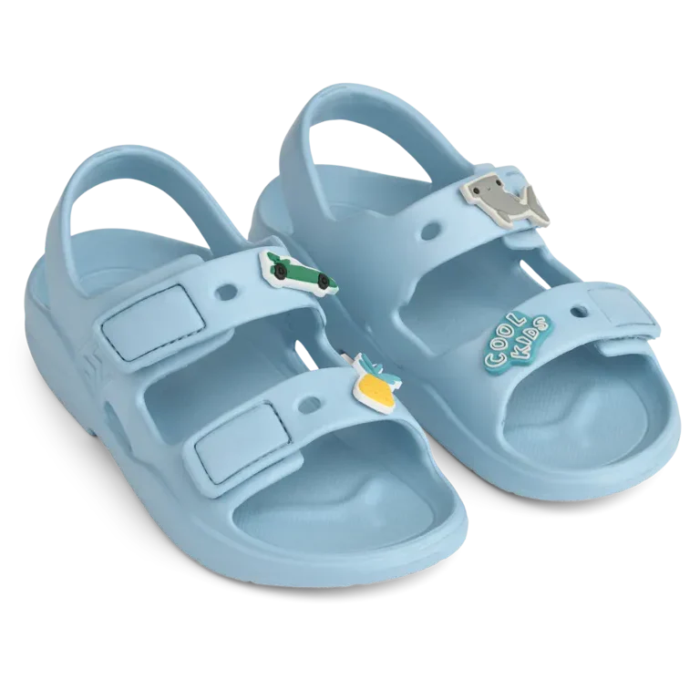Liewood Lilo Sandals With Charms | Beach Blue
