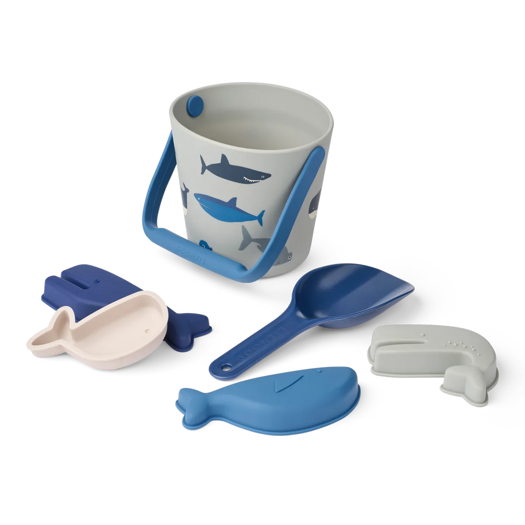 Liewood Gilma Beach Set | Shark / Dove Blue