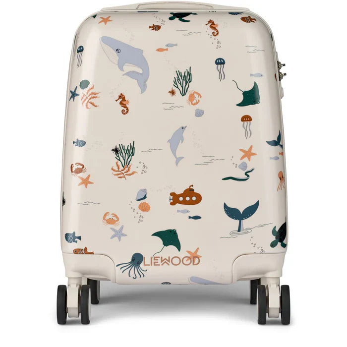 Liewood Norelle Hardcase Suitcase | Sea Creature / Sandy
