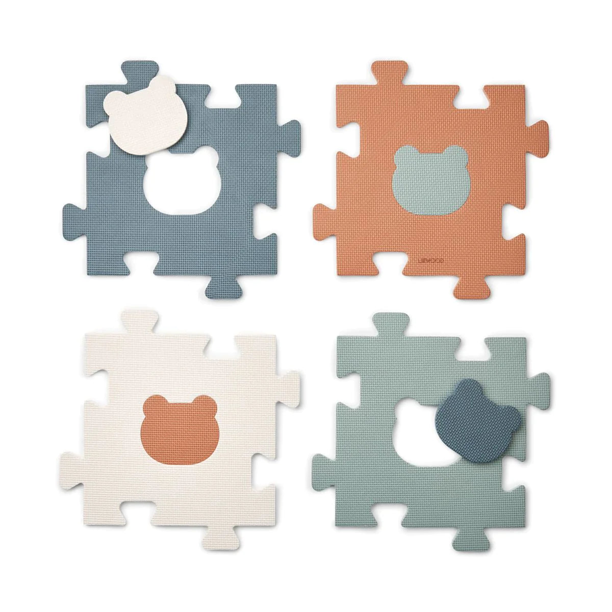 Liewood Ernesto Play carpet Foam Puzzle | Whale blue multi mix