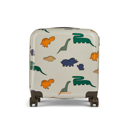 Liewood Hollie Hardcase Suitcase Koffer | Dinosaurs / Mist